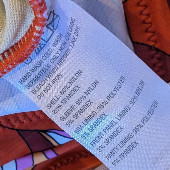 G by Giuliana Jet Set G One-Piece UPF 50 Mesh Sleeve Swimsuit 817-978 NWOT - Picture 14 of 14